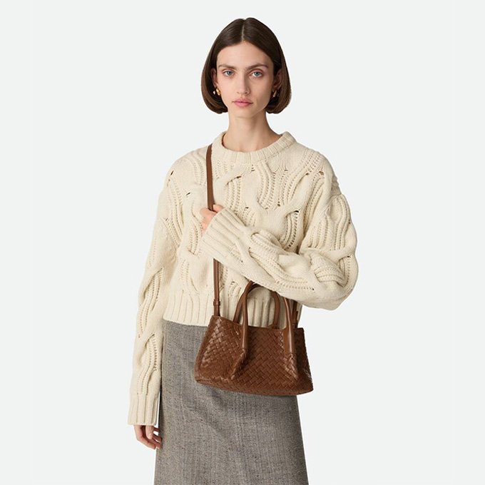 bottega veneta pinacoteca small woven tote bag #819004